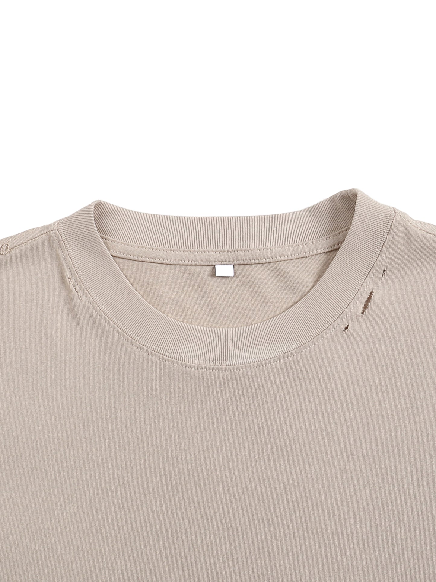 Classic Frayed Boxy Tee - 250 GSM