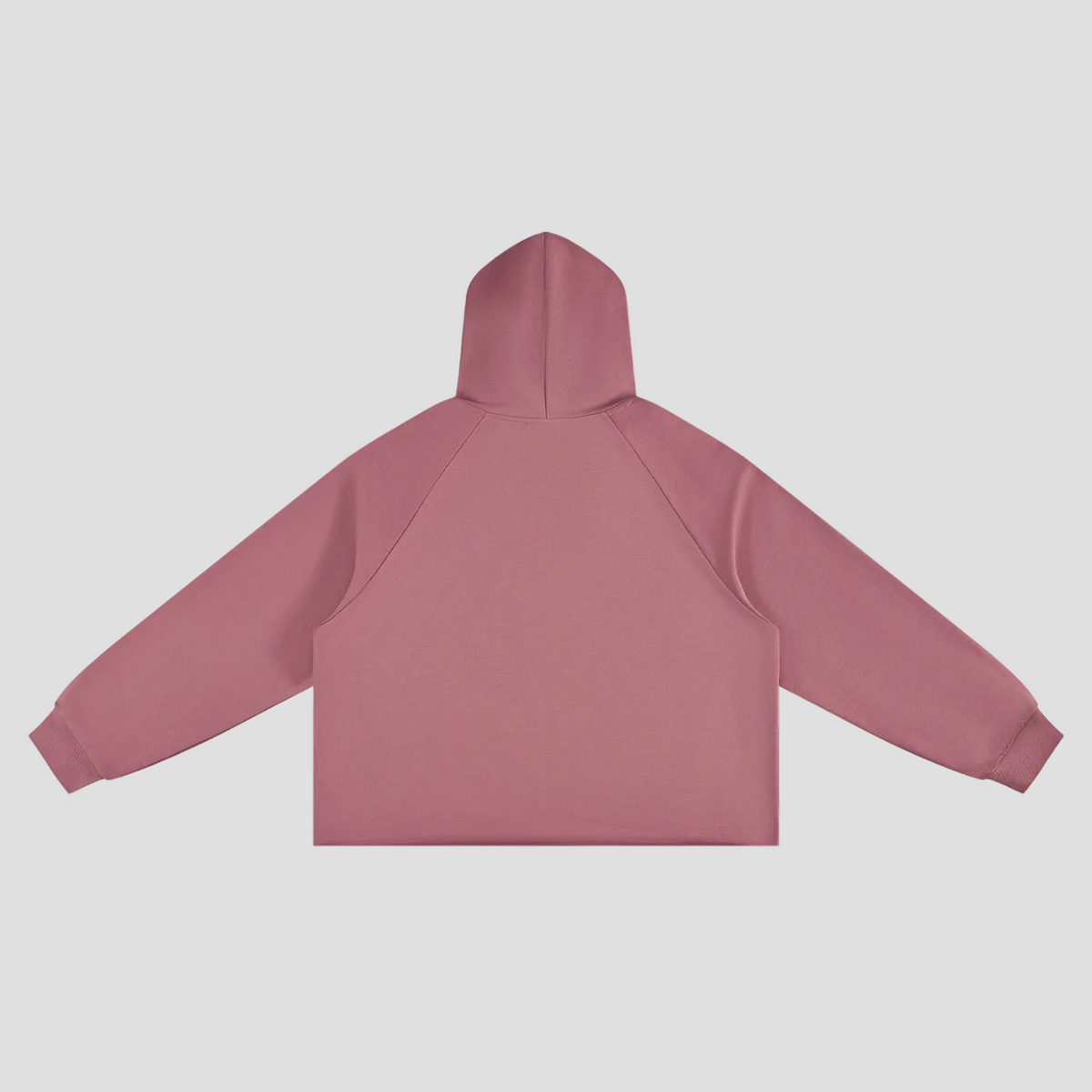 Unisex Vintage Wash Raw Edge Boxy Hoodie