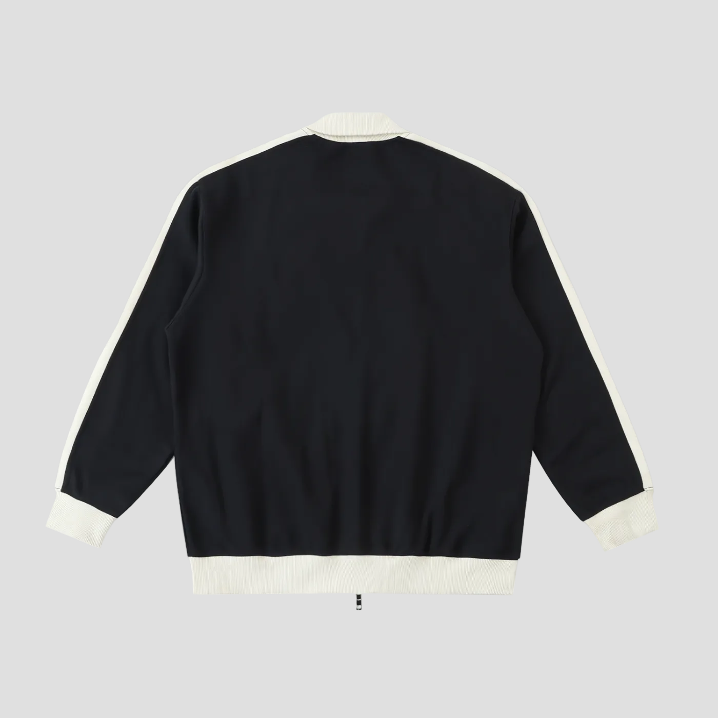 Contrast Trim Stand Collar Jacket