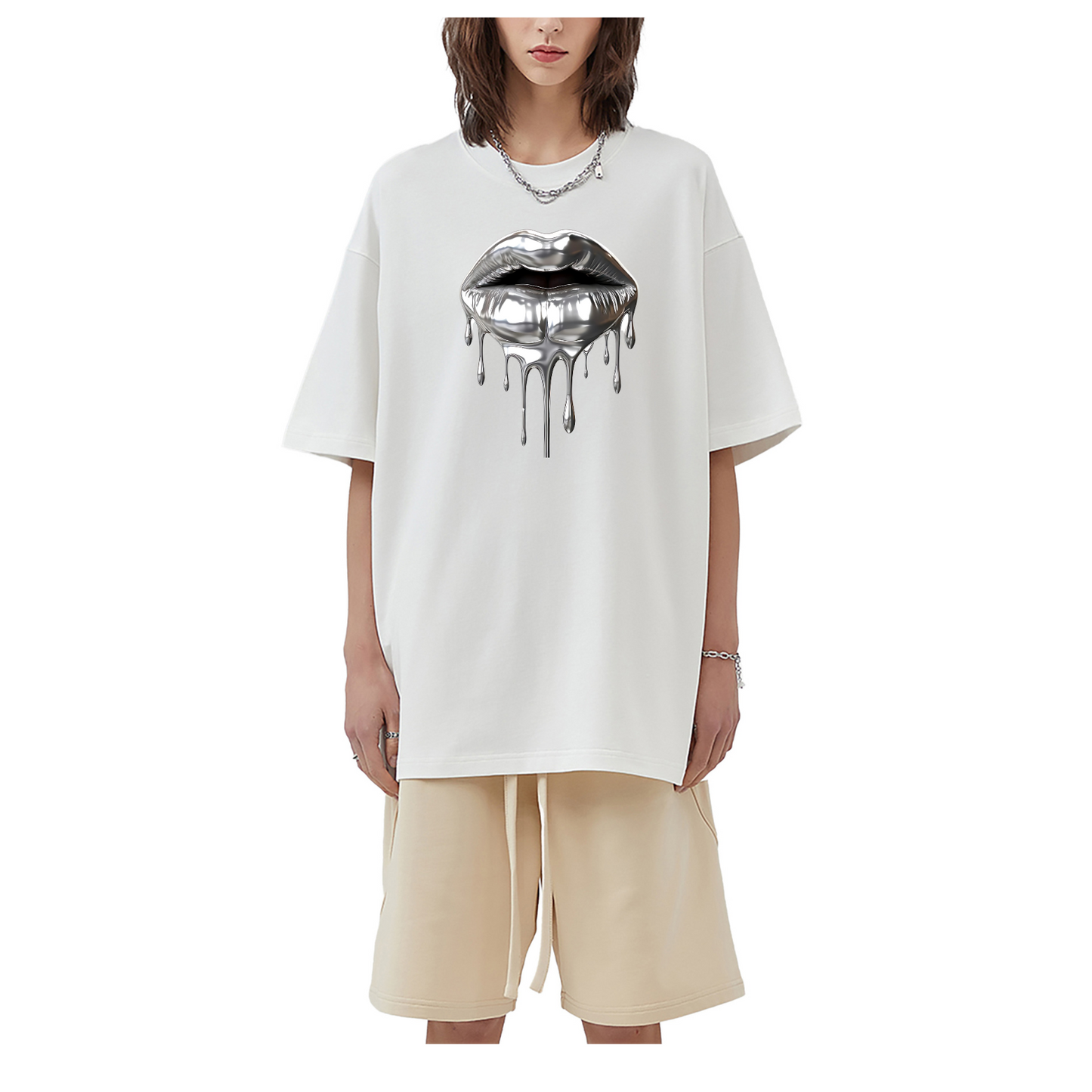 Oversize Deep Drop Shoulder Tee - 190 GSM