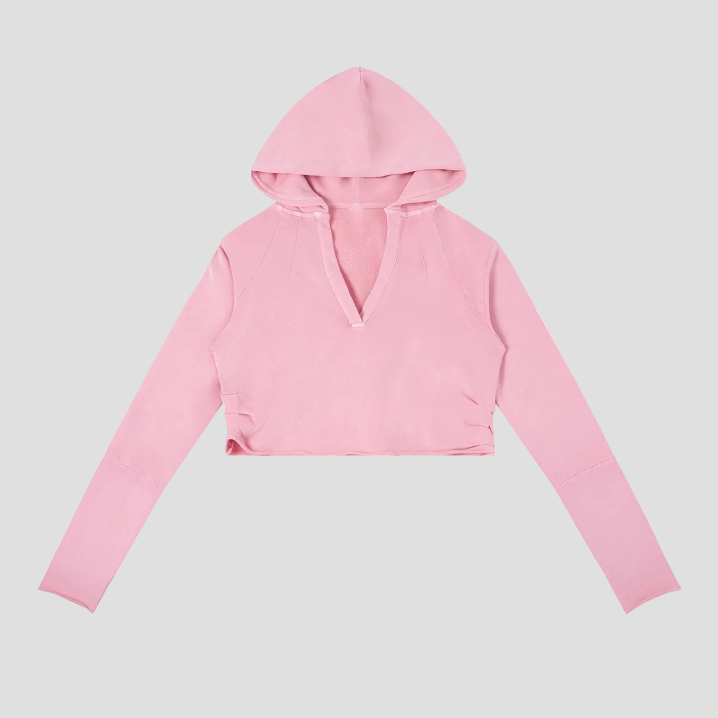 Vintage Washed Raw Edge Hoodie