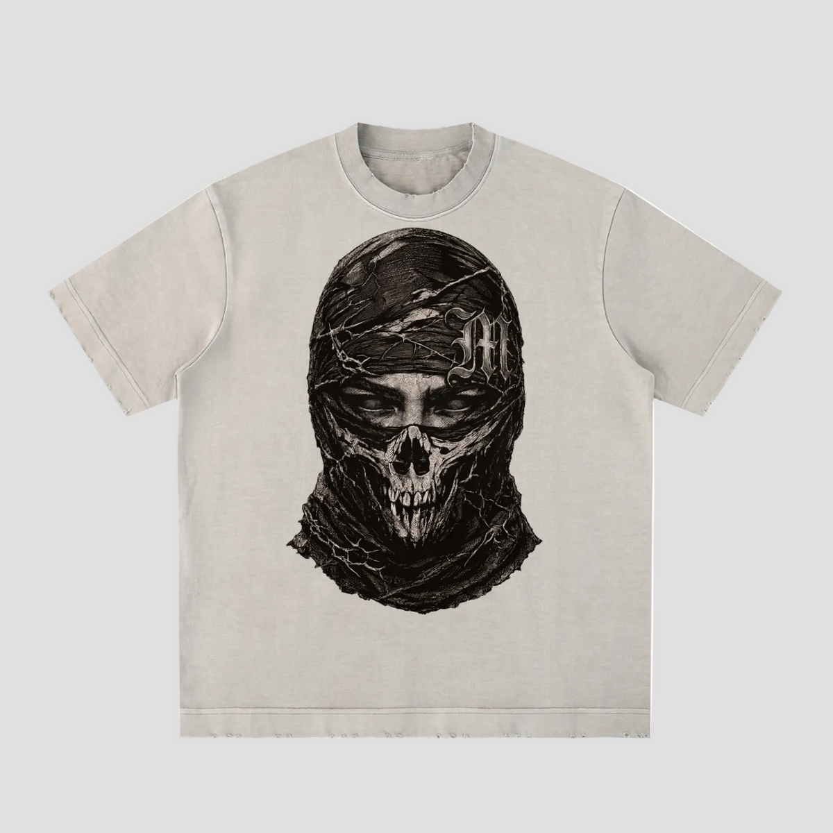 Heavyweight Vintage Washed Frayed T-Shirt