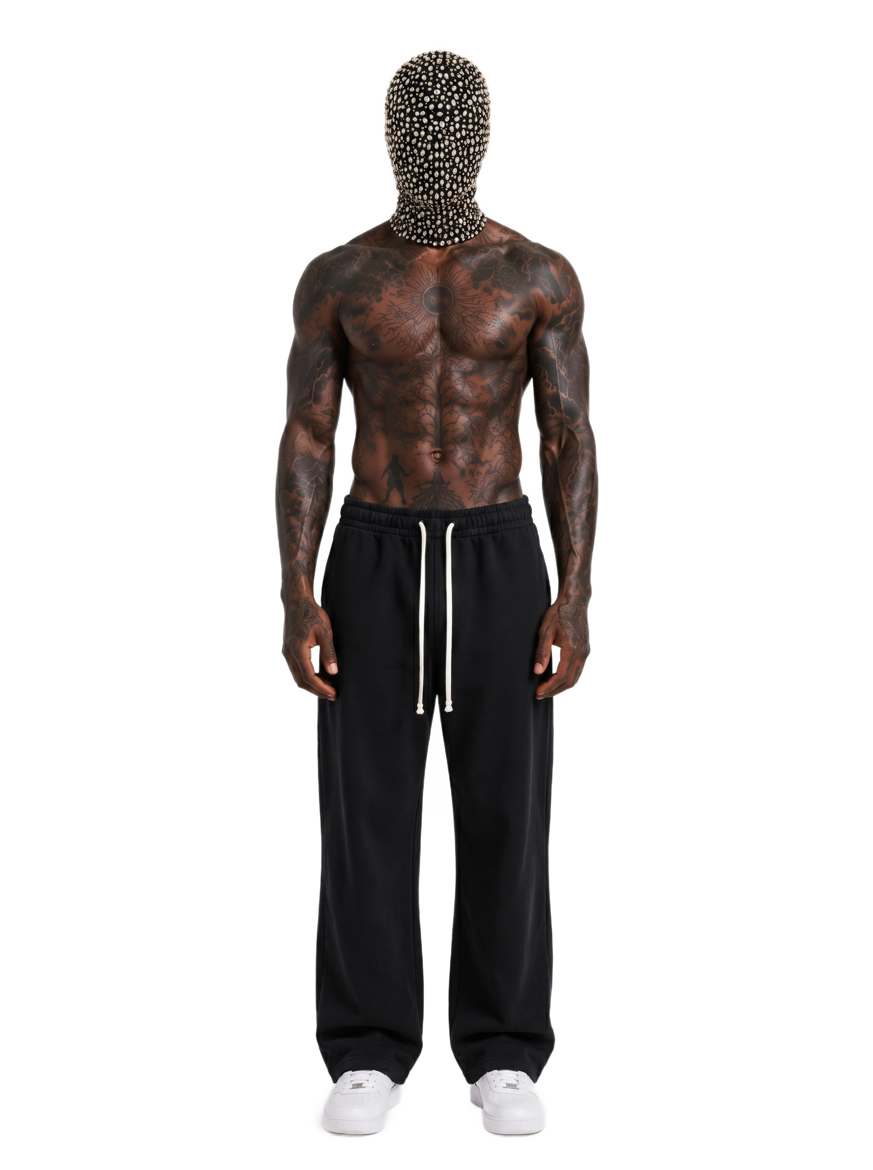 Unisex Solid Color Fleece Straight Leg Pants
