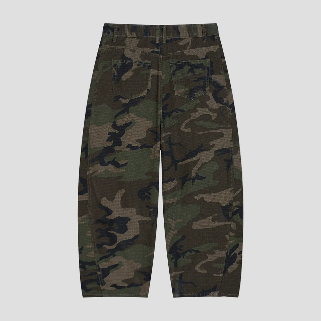 Men’s Camo Barrel Leg Cargo Pants