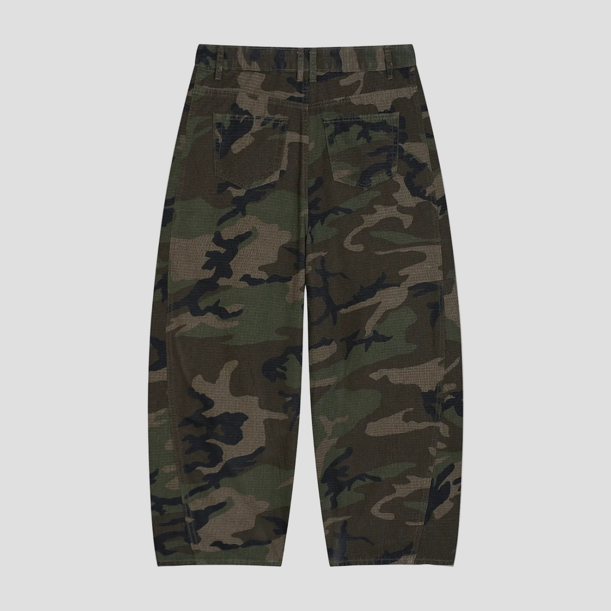 Men’s Camo Barrel Leg Cargo Pants