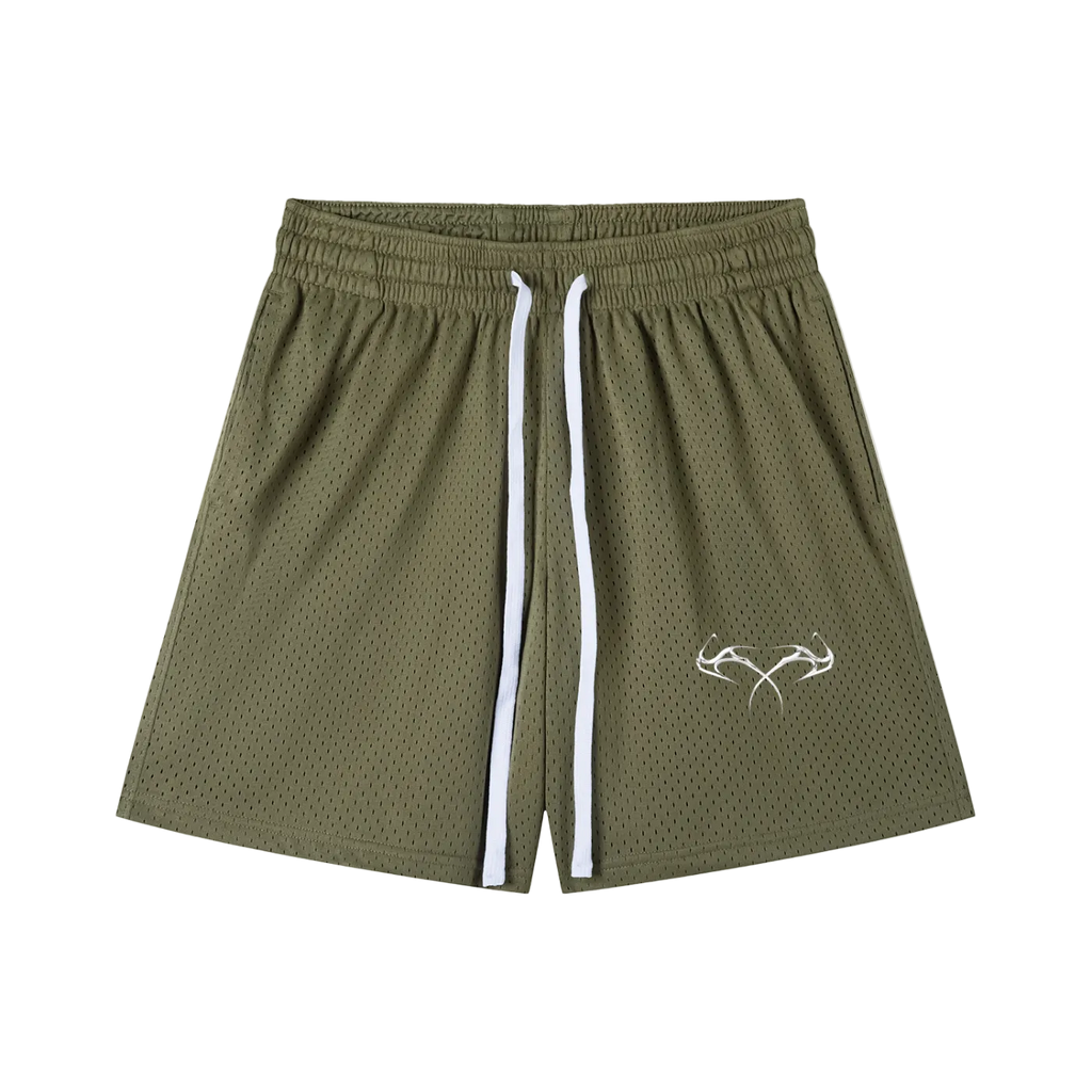 Mesh Drawstring Shorts