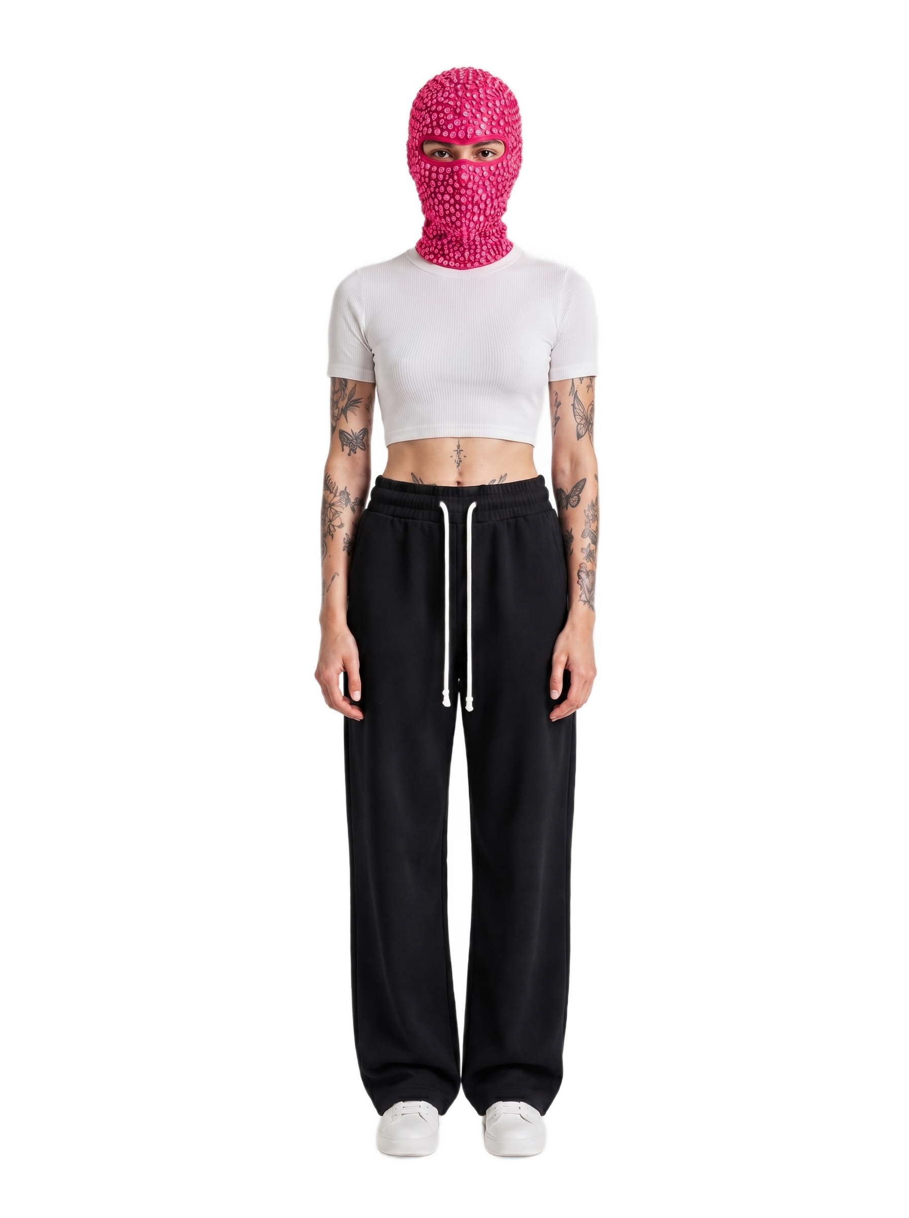 Unisex Solid Color Fleece Straight Leg Pants