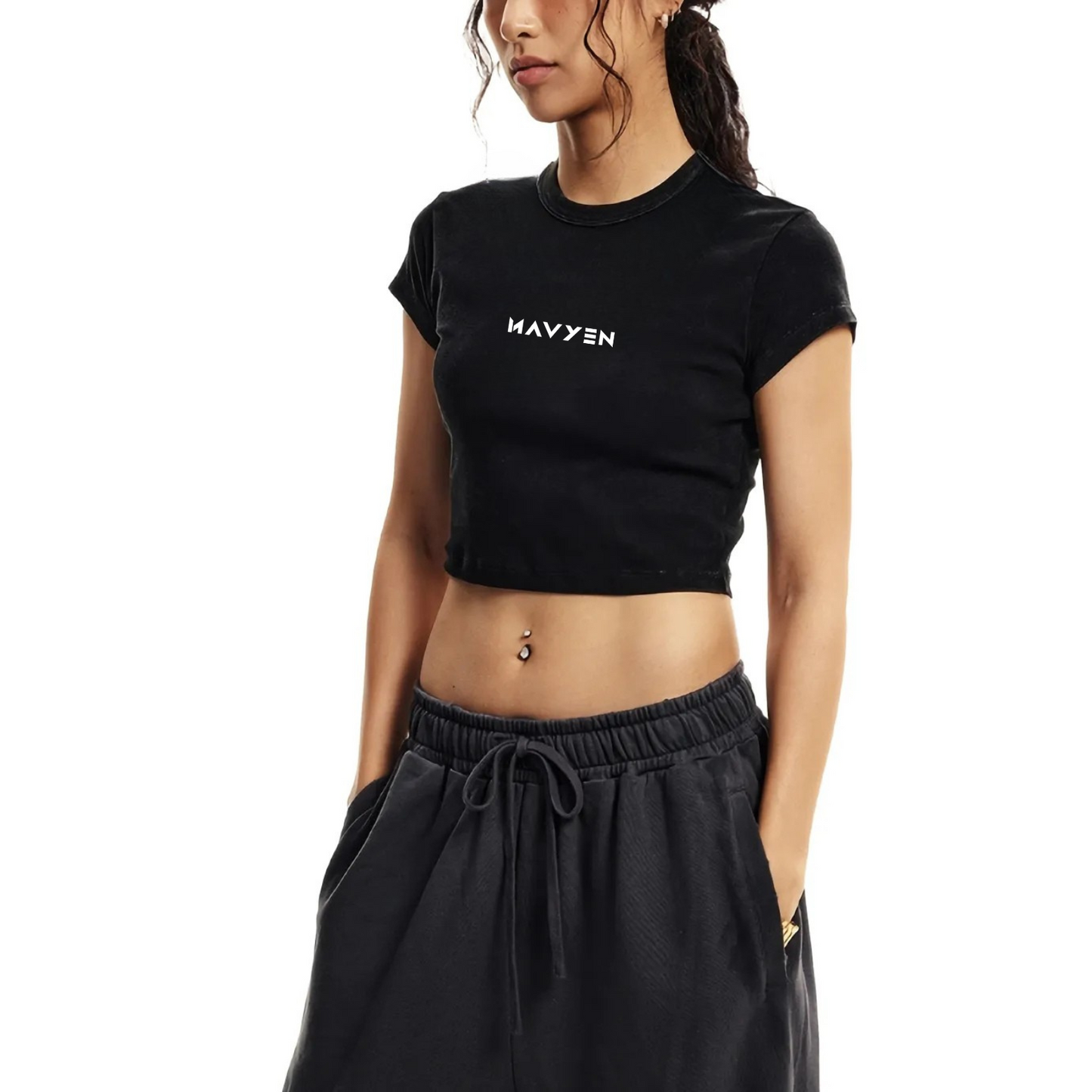 Snow Washed Crop Top