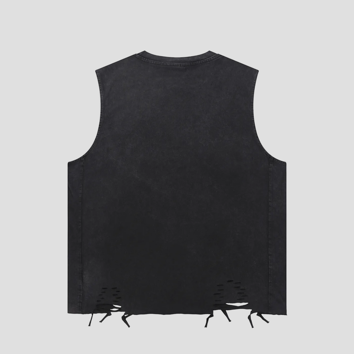 Snow Washed Raw-Hem Tank Top