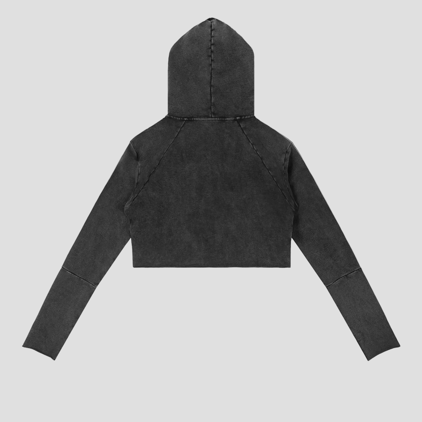 Vintage Washed Raw Edge Hoodie