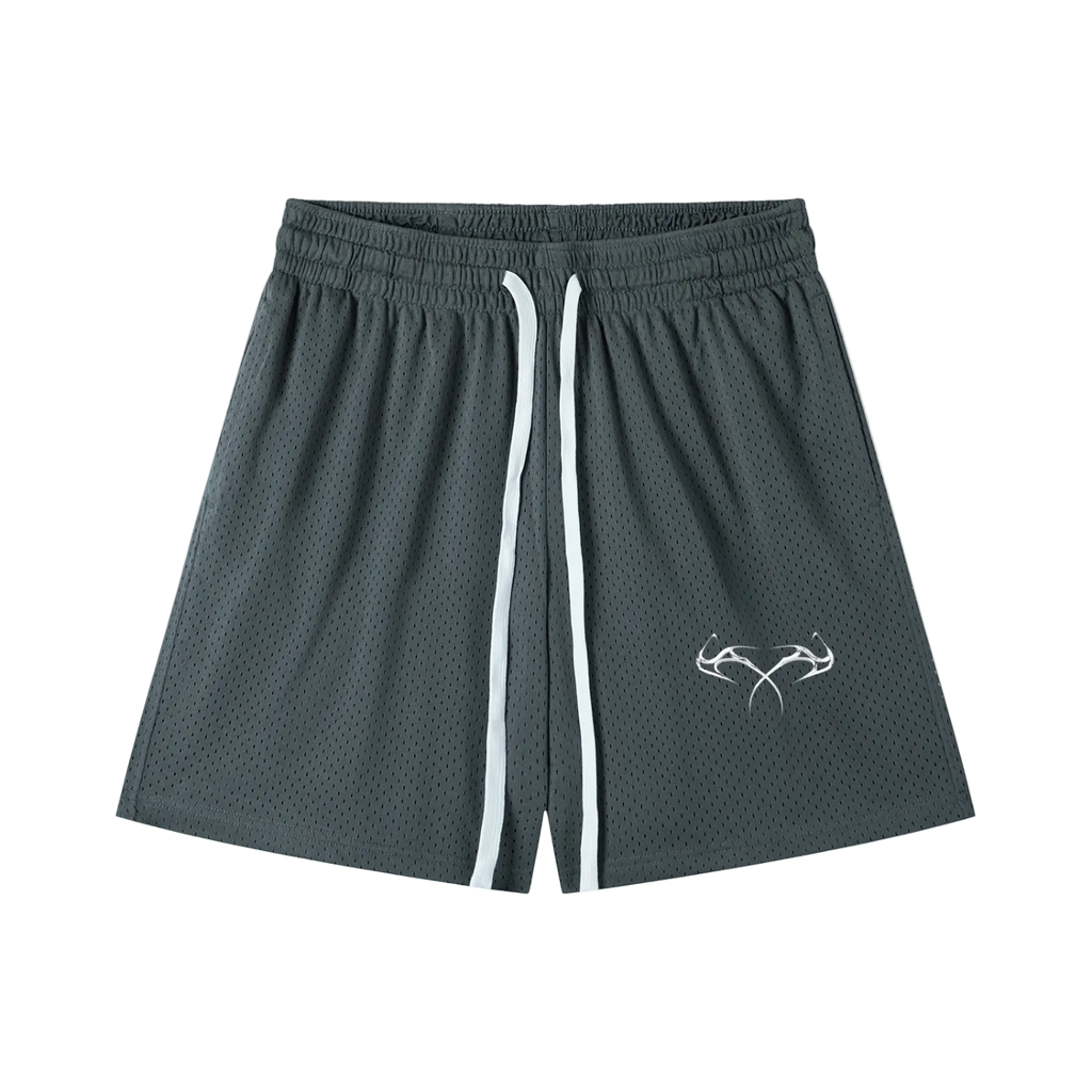 Mesh Drawstring Shorts