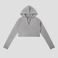 Vintage Washed Raw Edge Hoodie