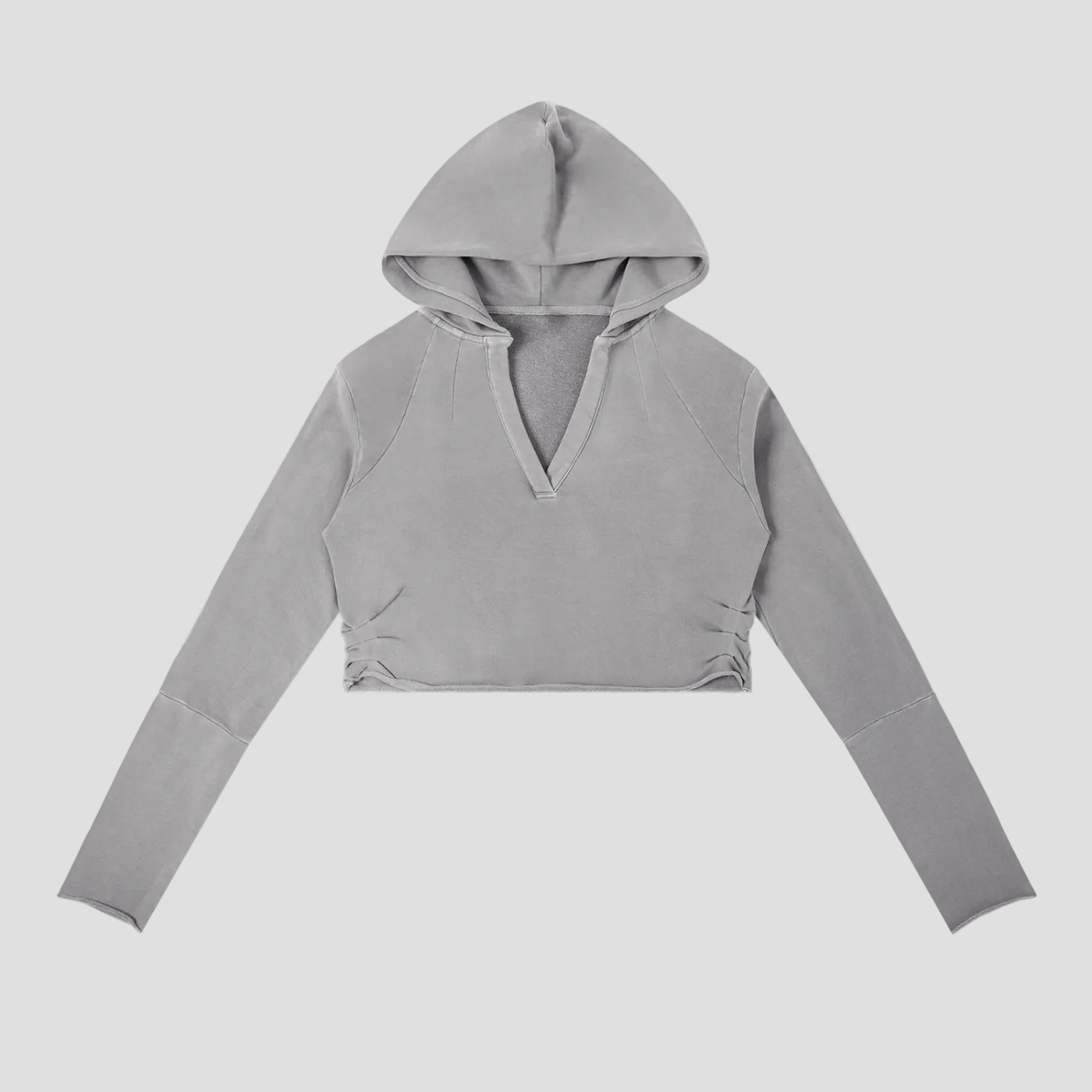 Vintage Washed Raw Edge Hoodie