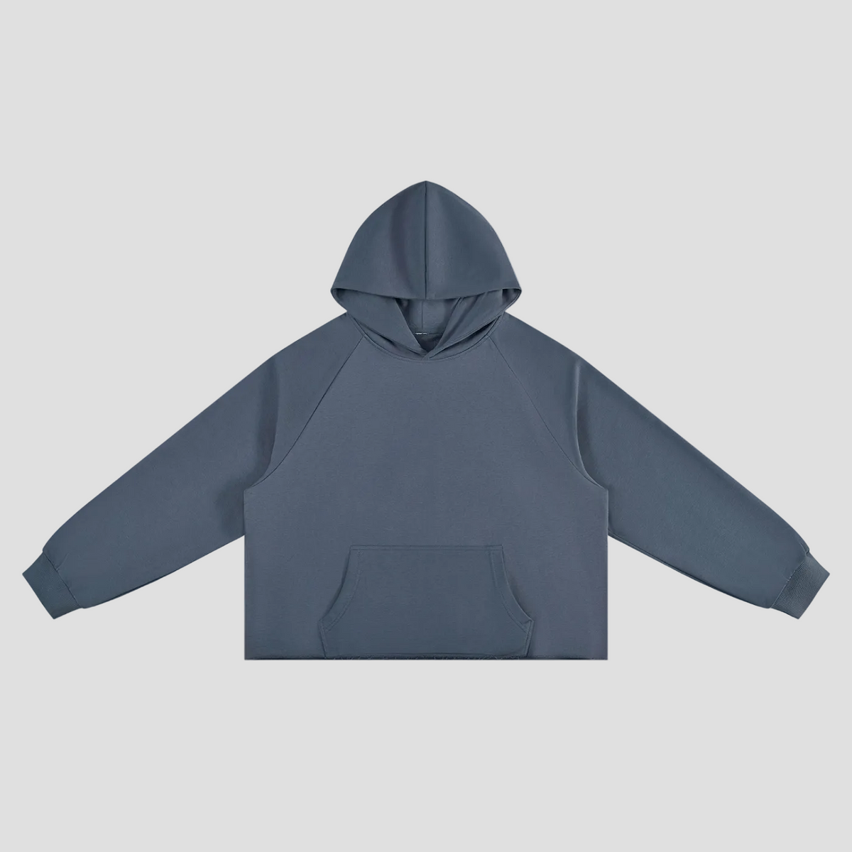 Unisex Vintage Wash Raw Edge Boxy Hoodie