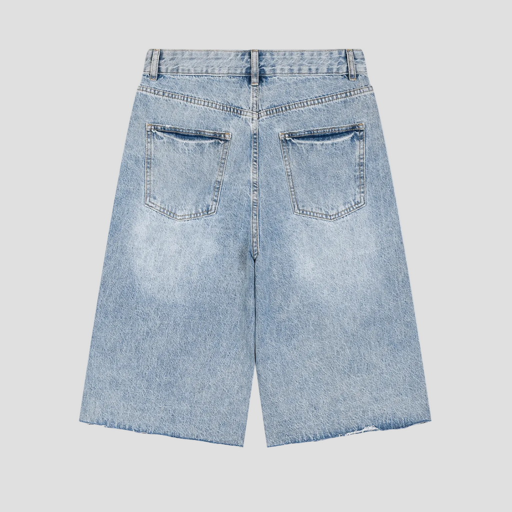 Men’s Vintage Wide Leg Denim Shorts