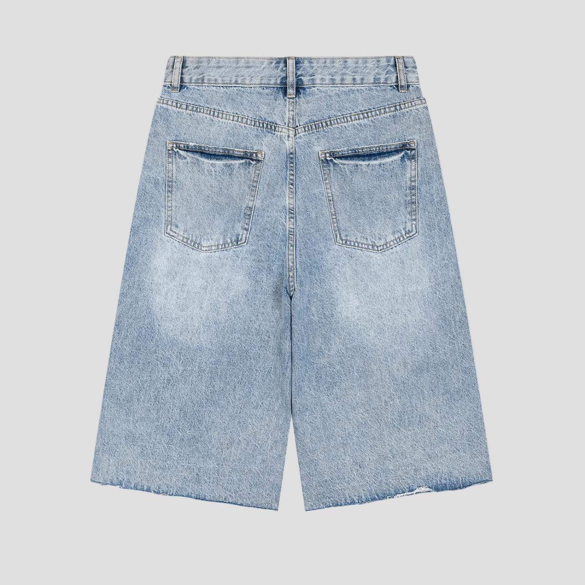 Men’s Vintage Wide Leg Denim Shorts