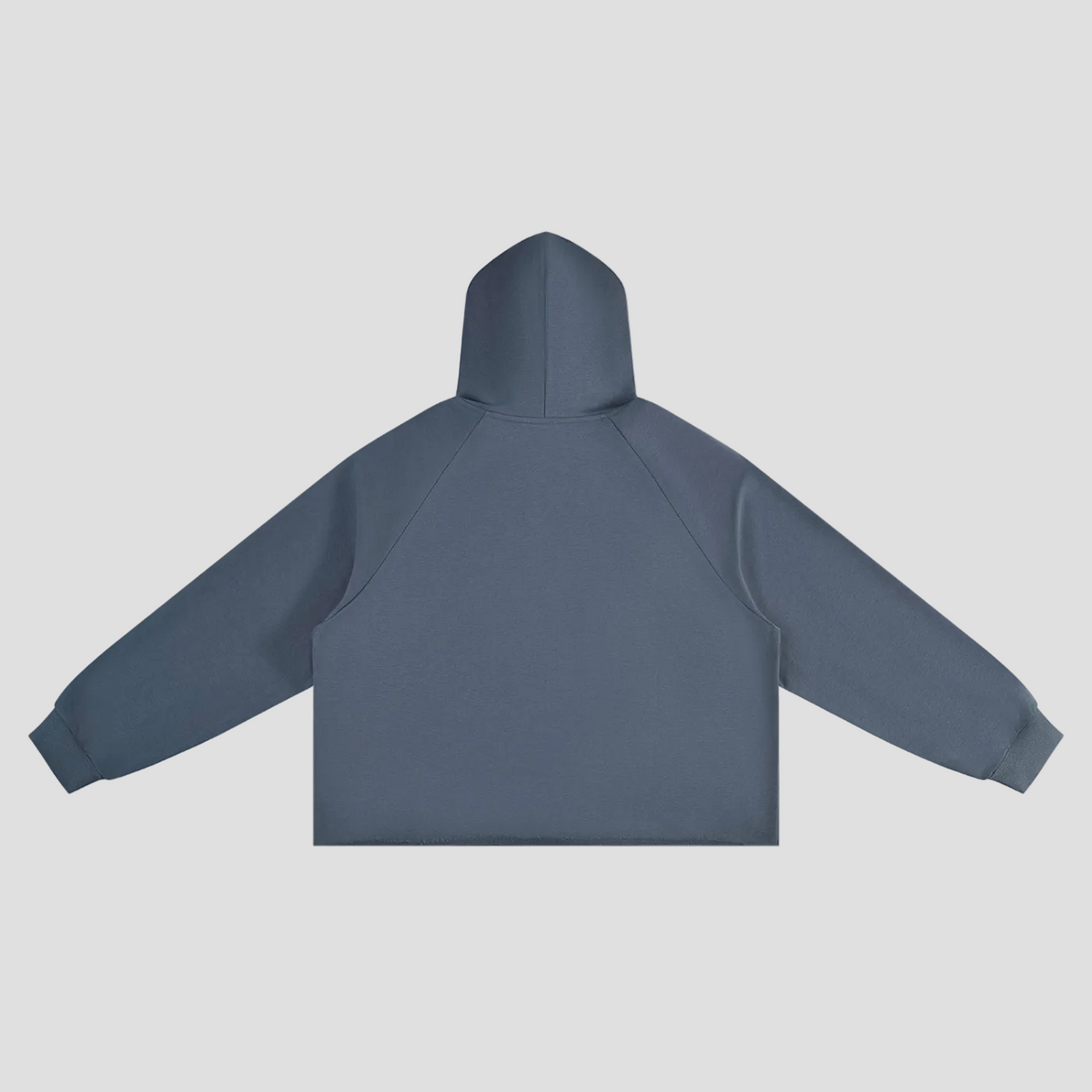 Unisex Vintage Wash Raw Edge Boxy Hoodie