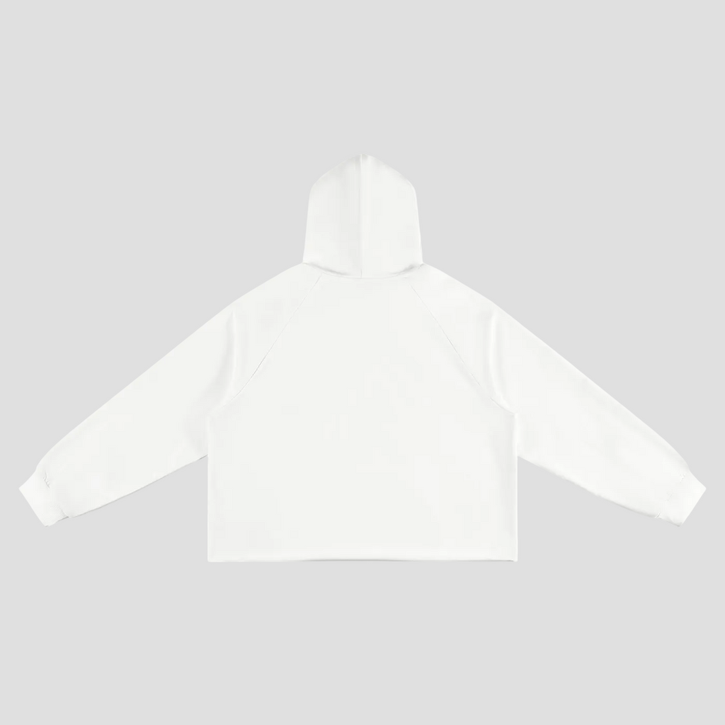 Unisex Vintage Wash Raw Edge Boxy Hoodie