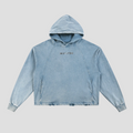 Vintage Washed Frayed-Hem Hoodie