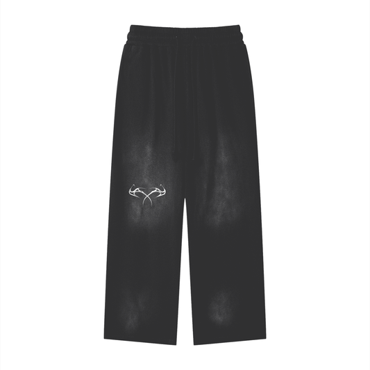 Effortless Athleisure Pure Cotton Handcrafted Monkey Wash Loose fit Sweatpants