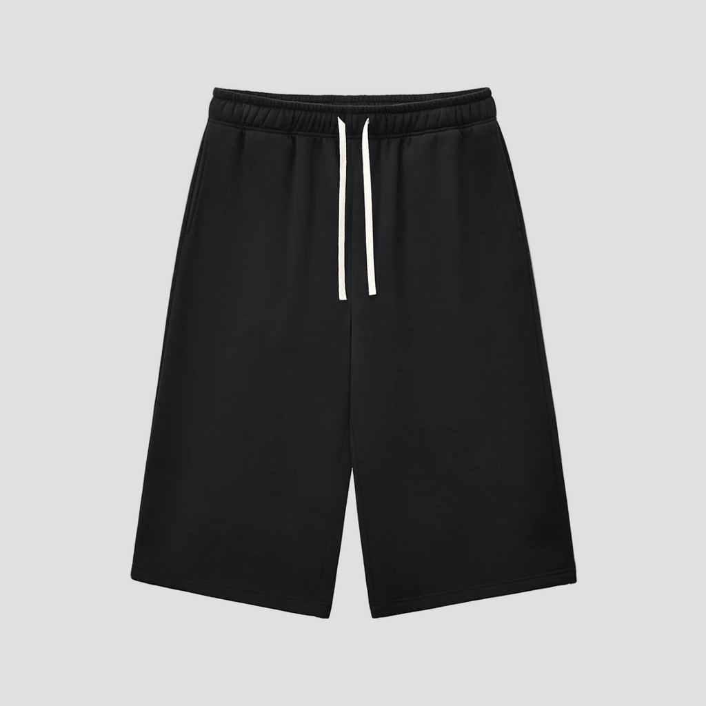 Relaxed Drawstring 3/4 Sweatpants