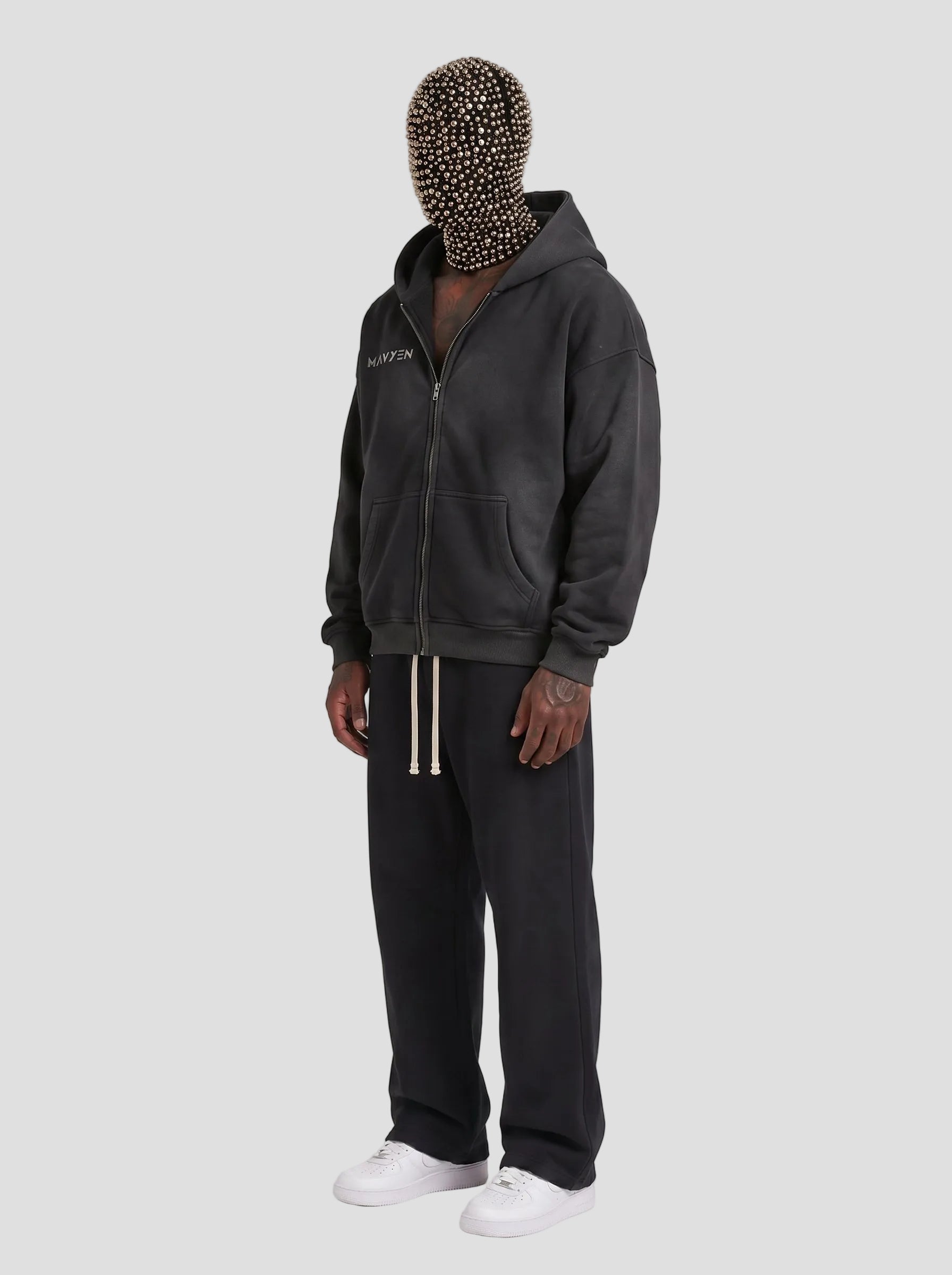 Zip-Through Boxy Hoodie