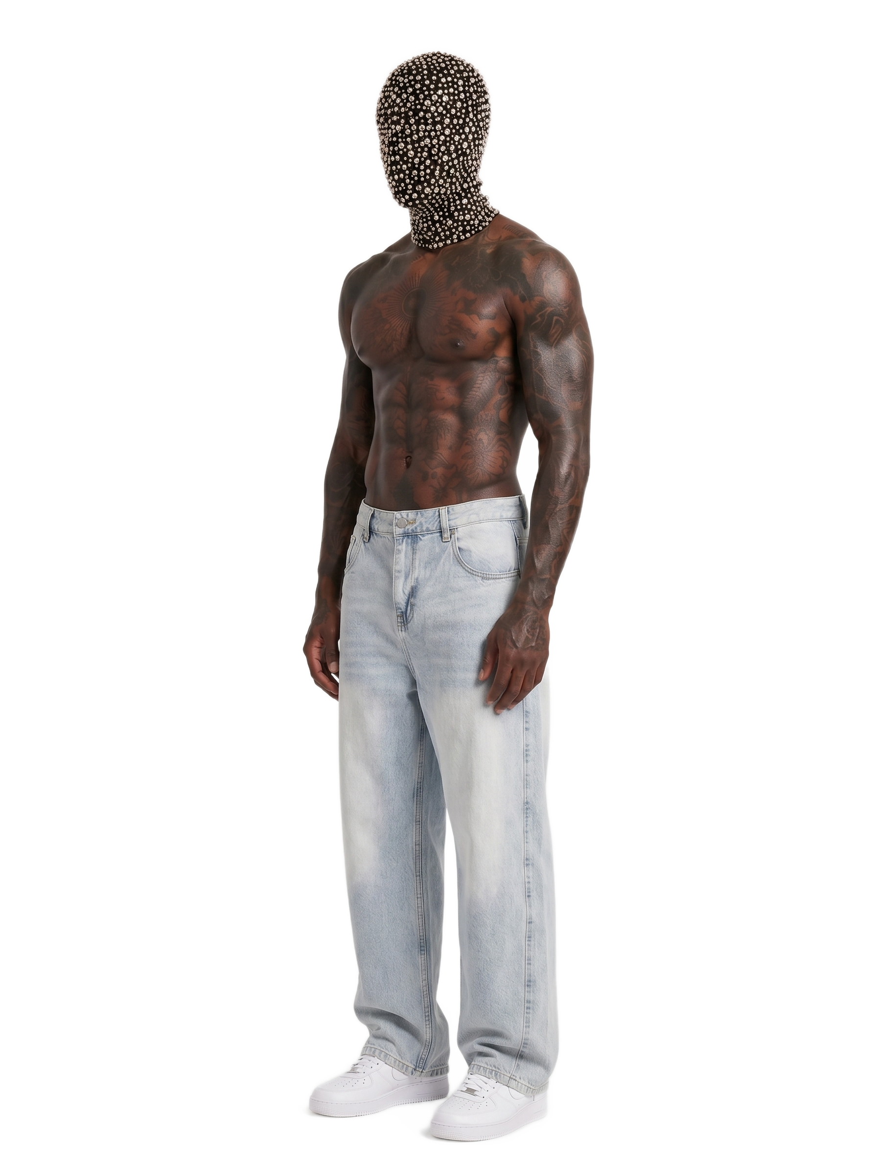Men's Vintage Wash Sunfade Barrel Leg Jeans