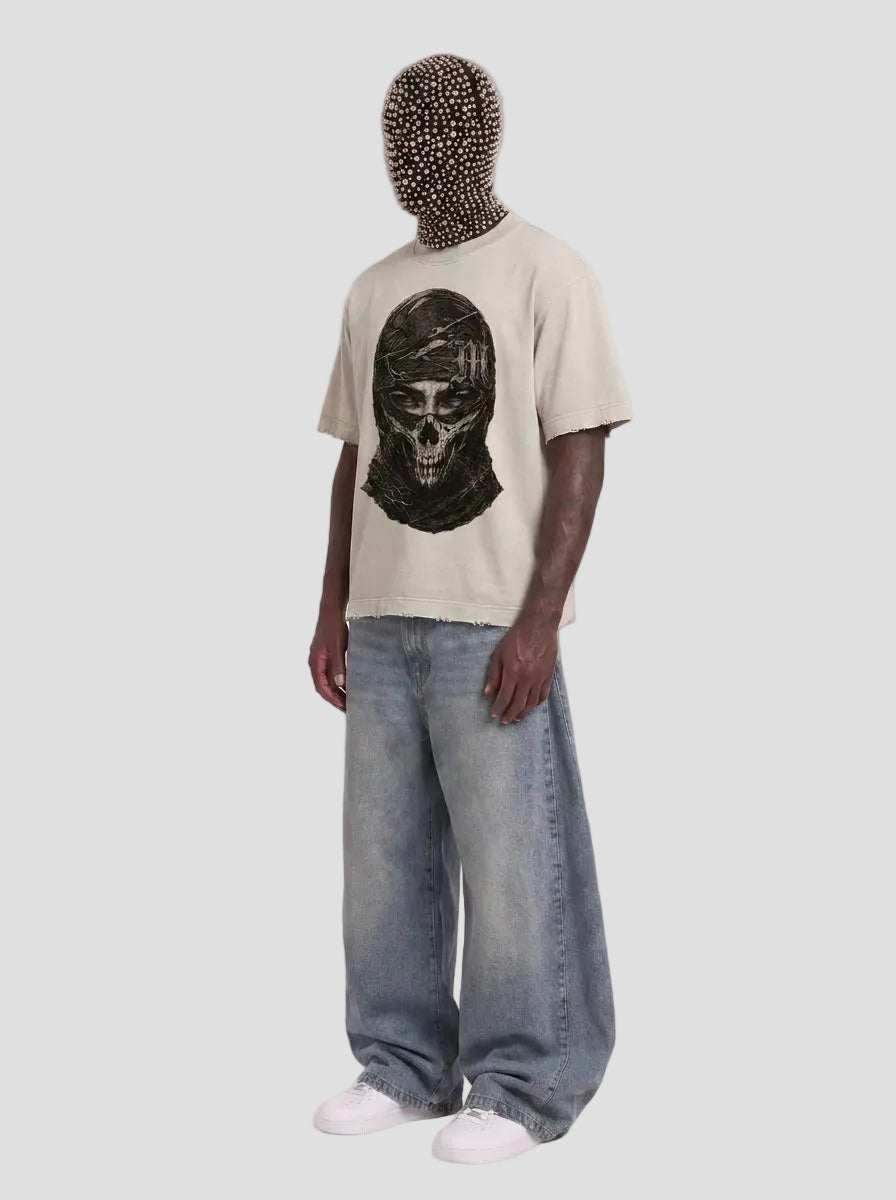 Heavyweight Vintage Washed Frayed T-Shirt