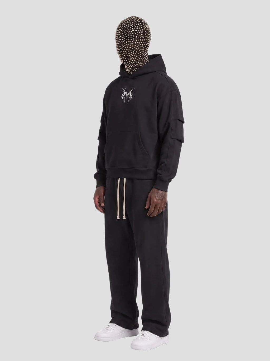 Unisex Heavyweight Ruched Sleeves Hoodie