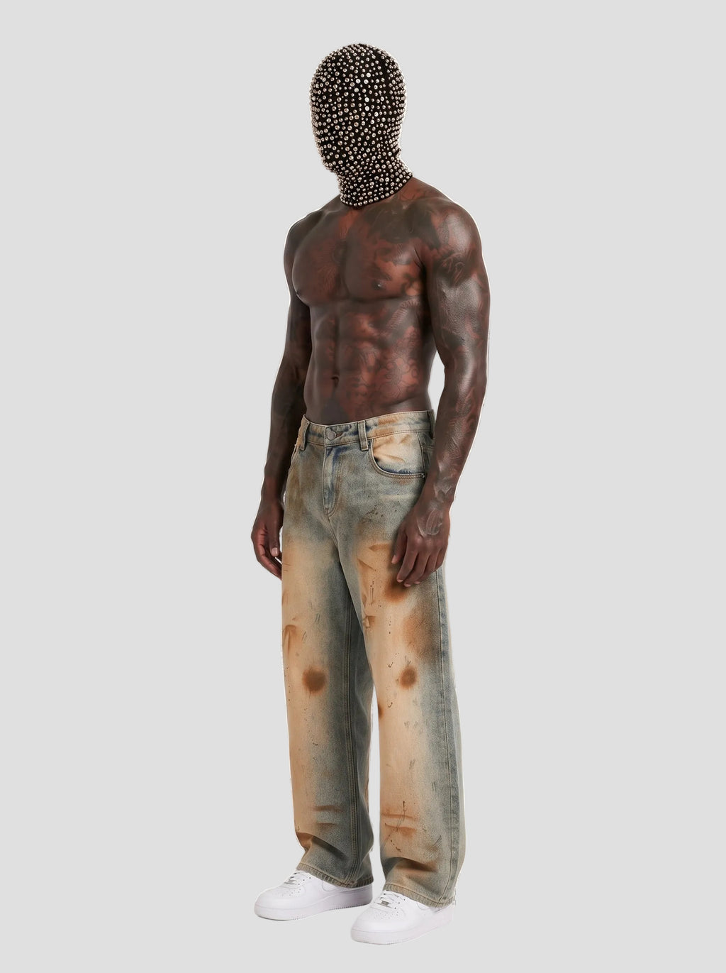 Men’s Vintage Wash Barrel Leg Jeans