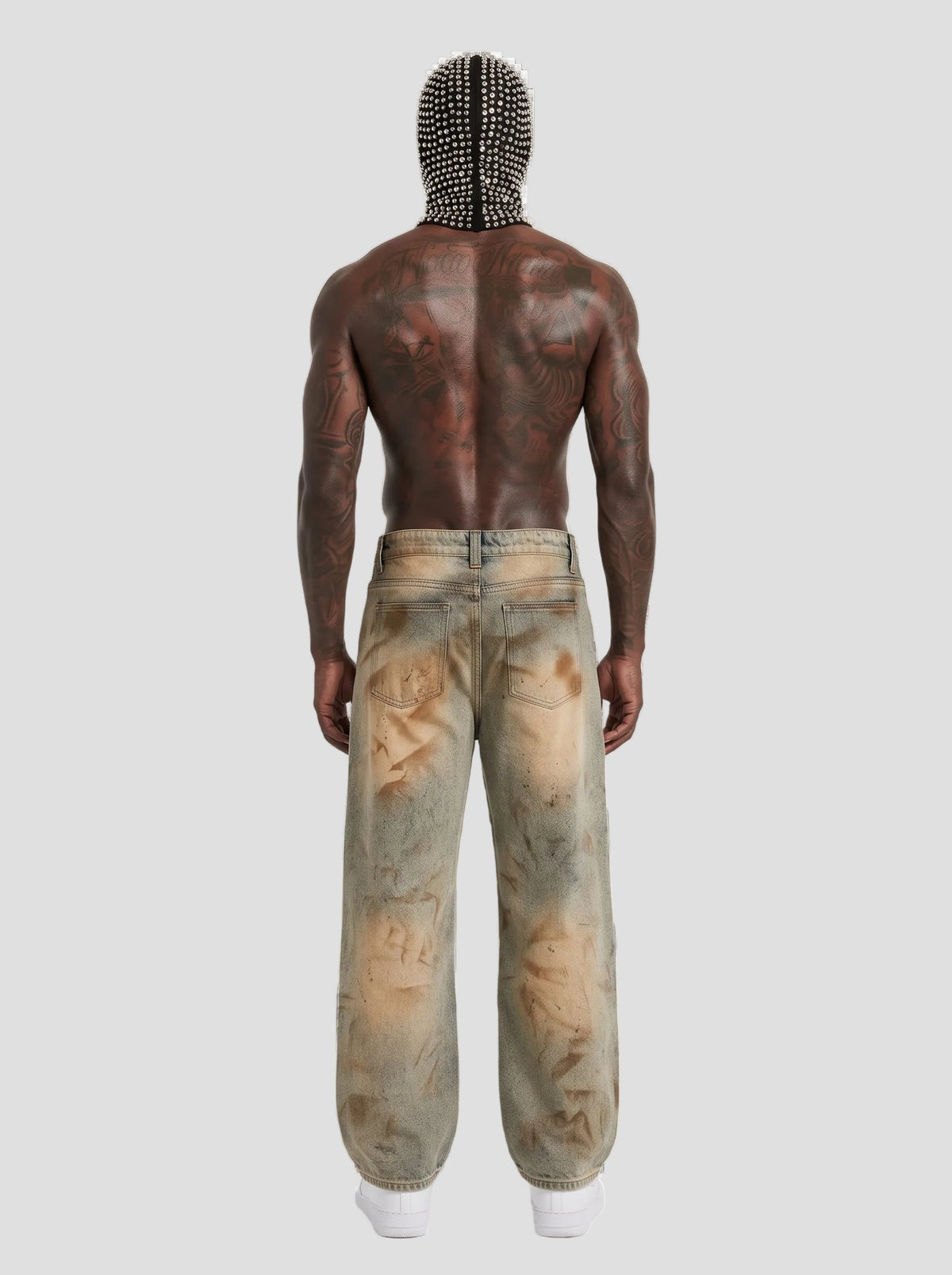 Men’s Vintage Wash Barrel Leg Jeans
