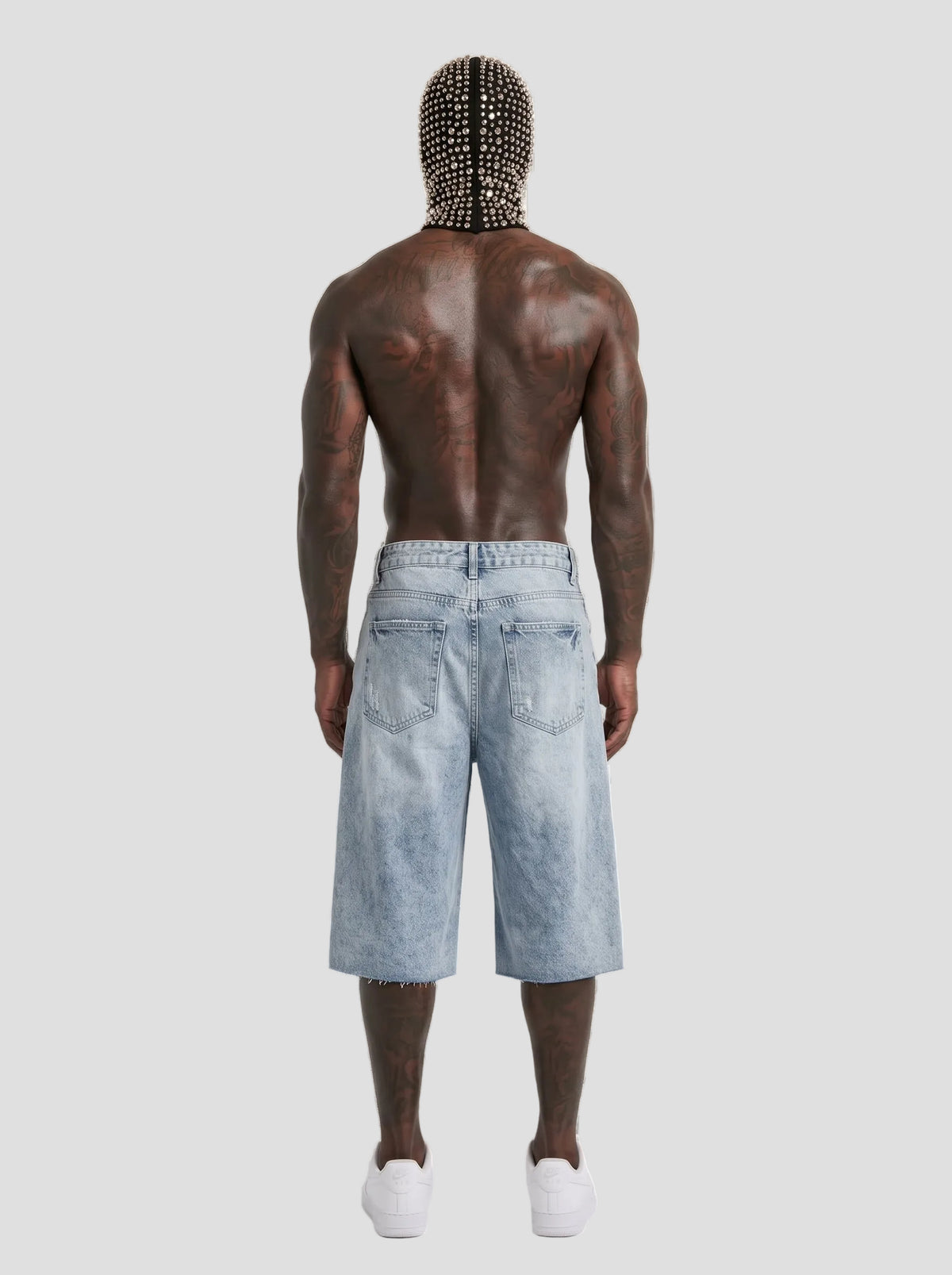 Men’s Vintage Wide Leg Denim Shorts