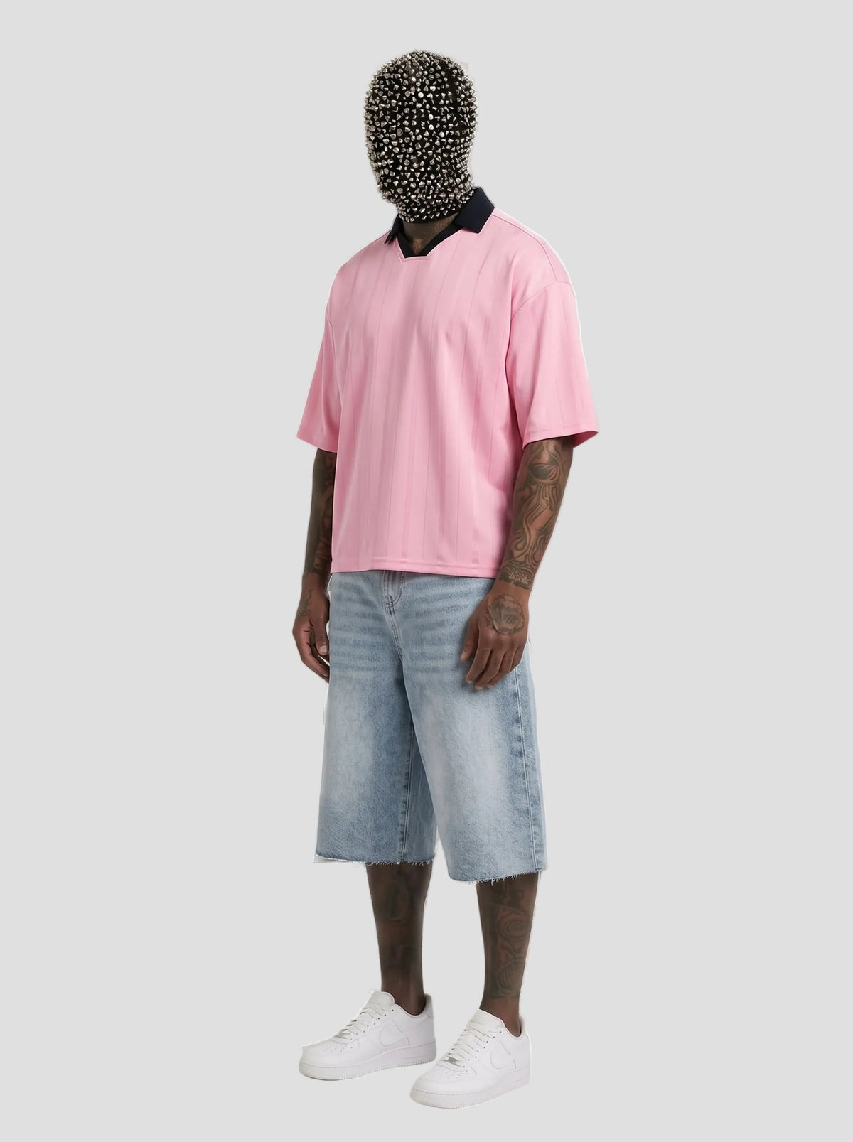 Unisex Striped Boxy Soccer Jersey