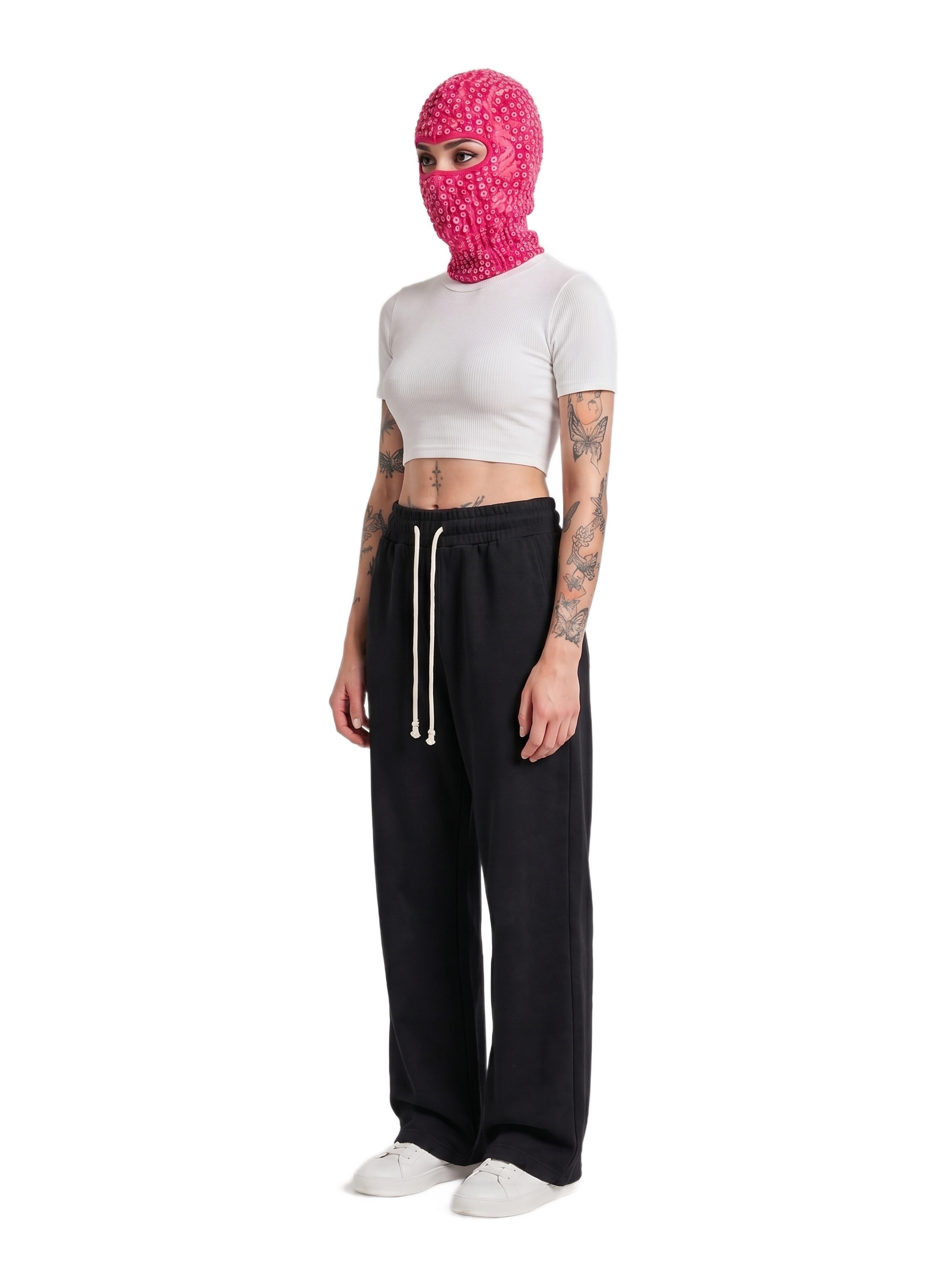 Unisex Solid Color Fleece Straight Leg Pants