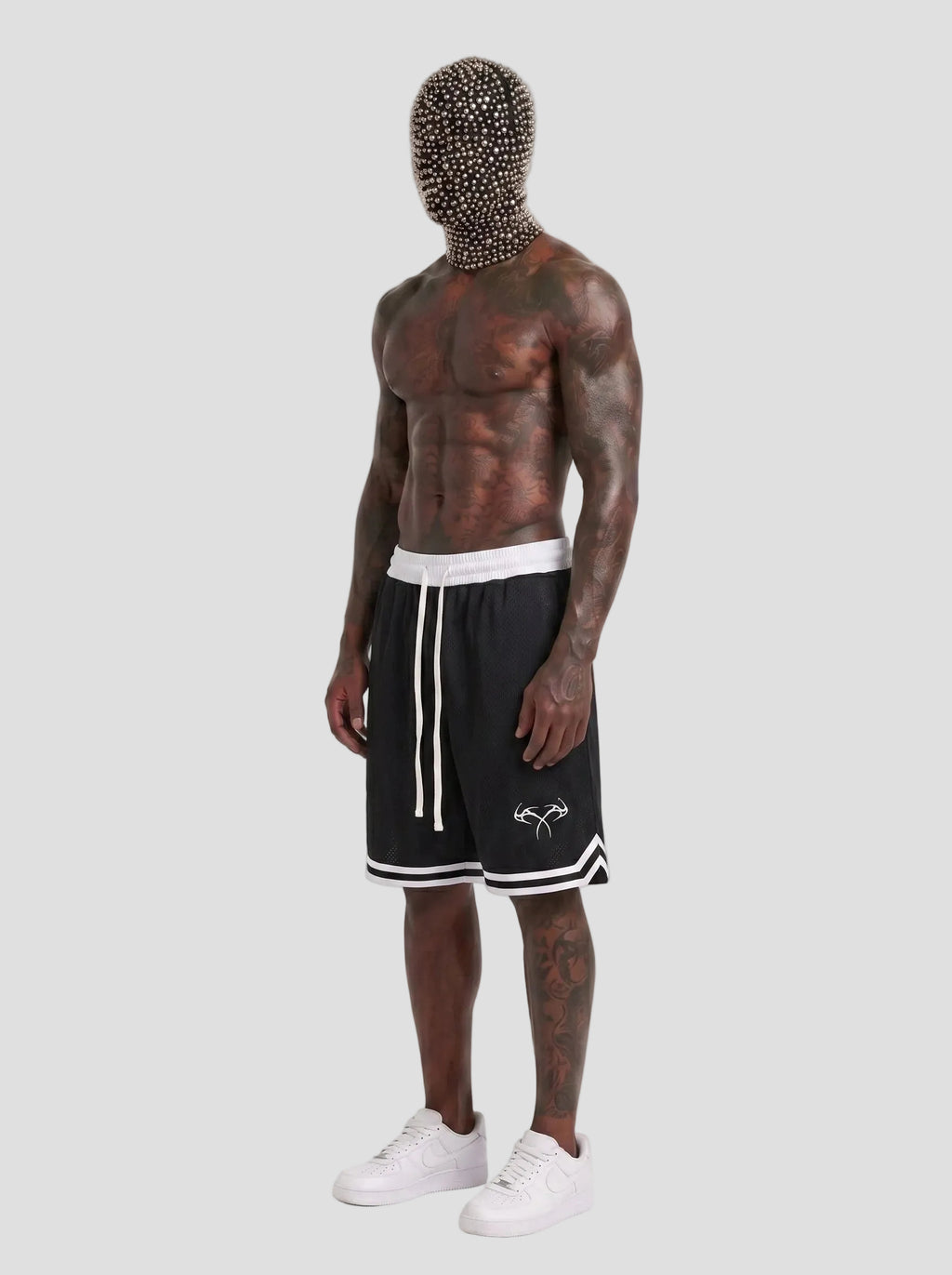 Classic Stripe Trim Basketball Shorts