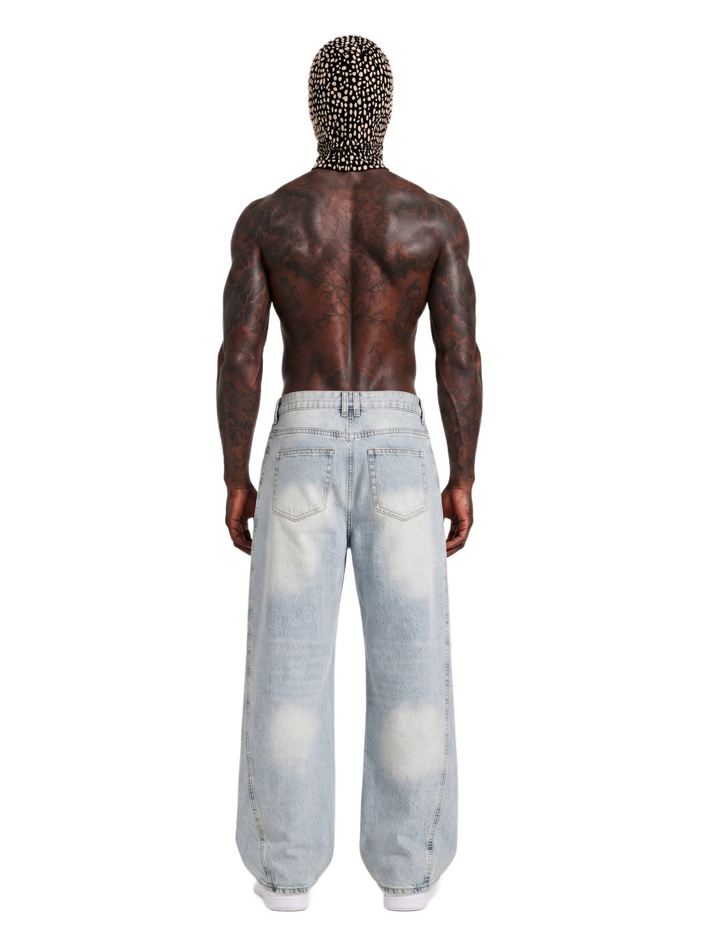 Men's Vintage Wash Sunfade Barrel Leg Jeans