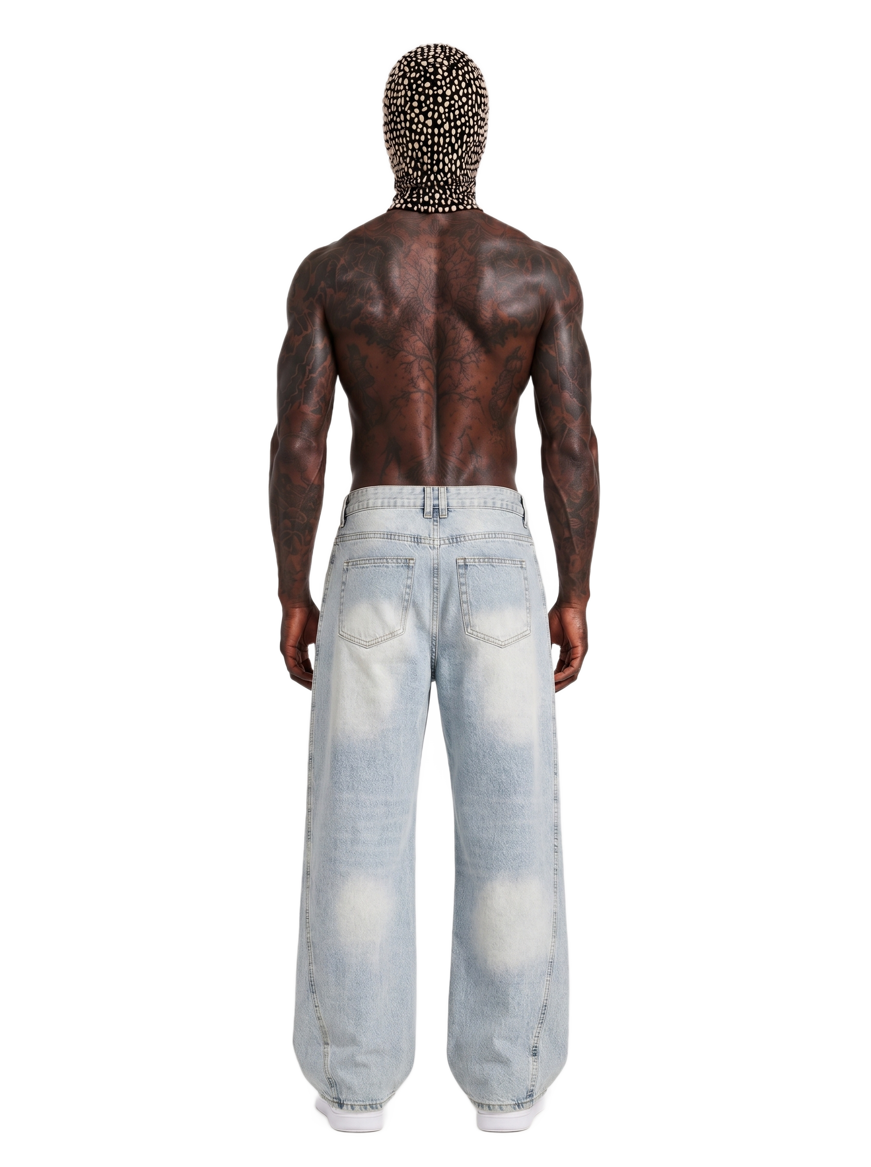 Men's Vintage Wash Sunfade Barrel Leg Jeans