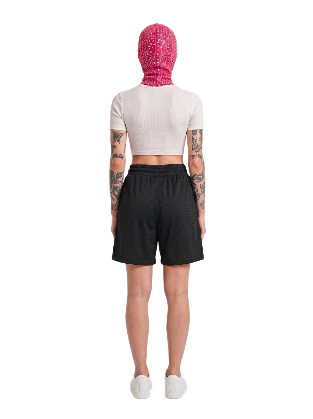 Mesh Drawstring Shorts