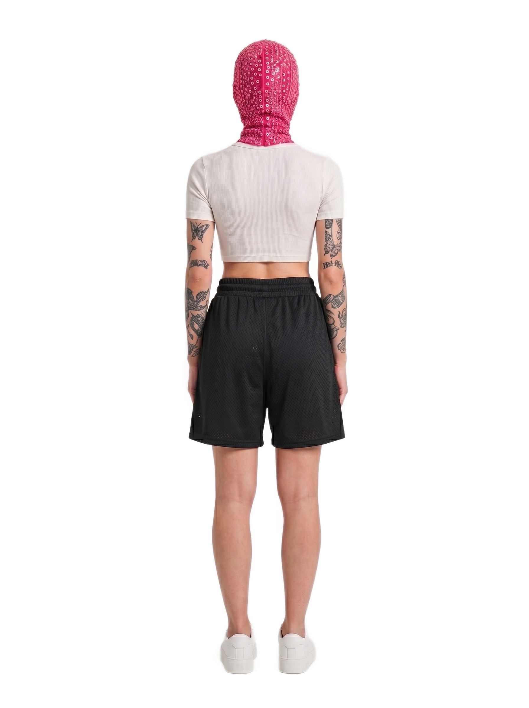 Mesh Drawstring Shorts