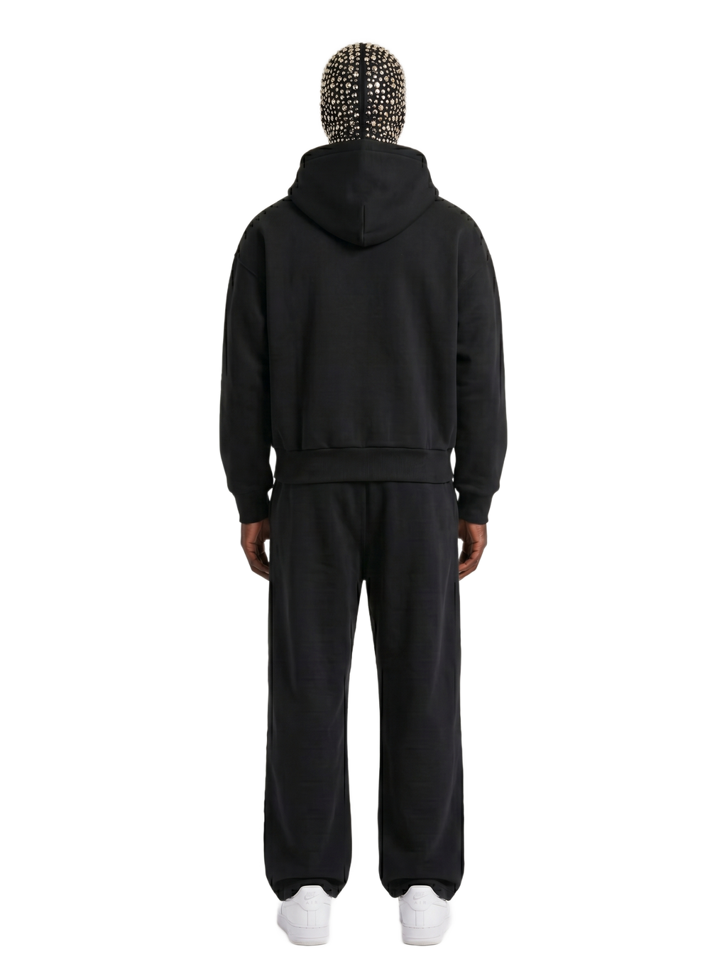 Fleeced Full-Zip Boxy Hoodie