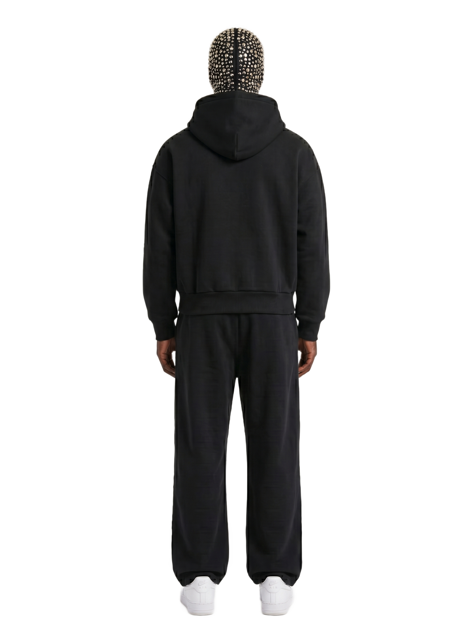 Fleeced Full-Zip Boxy Hoodie