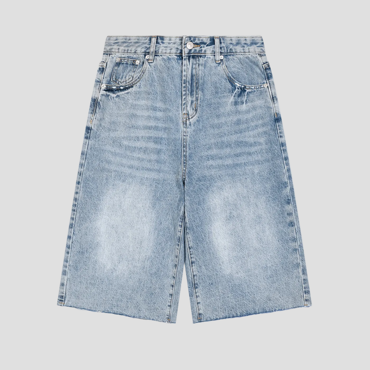 Men’s Vintage Wide Leg Denim Shorts
