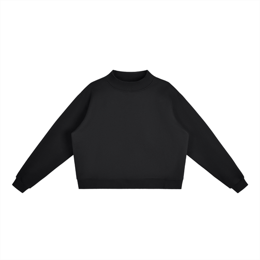 Essential Fleece Mid-Neck Crew Sweatshirt