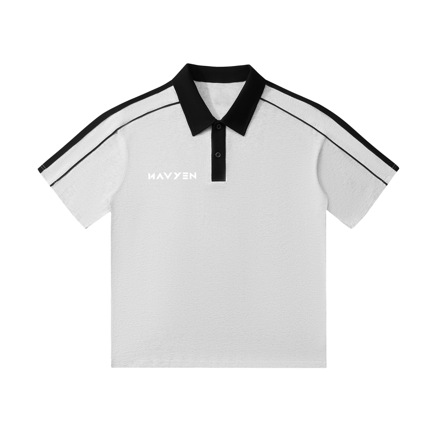 Contrast Collar Short-Sleeve Polo Shirt