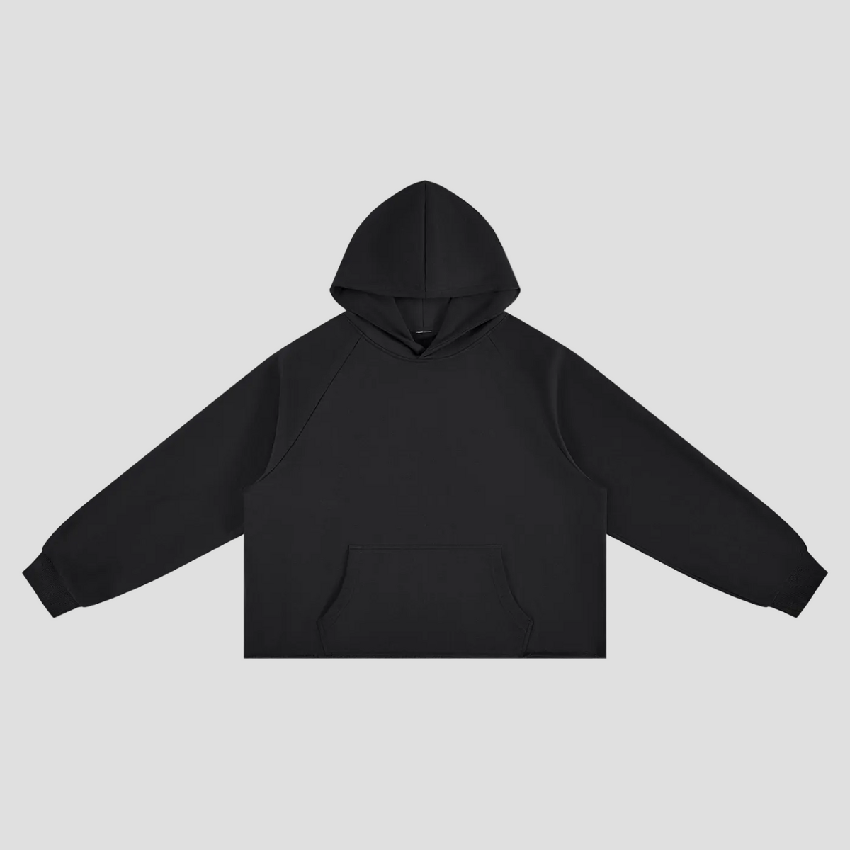 Unisex Vintage Wash Raw Edge Boxy Hoodie