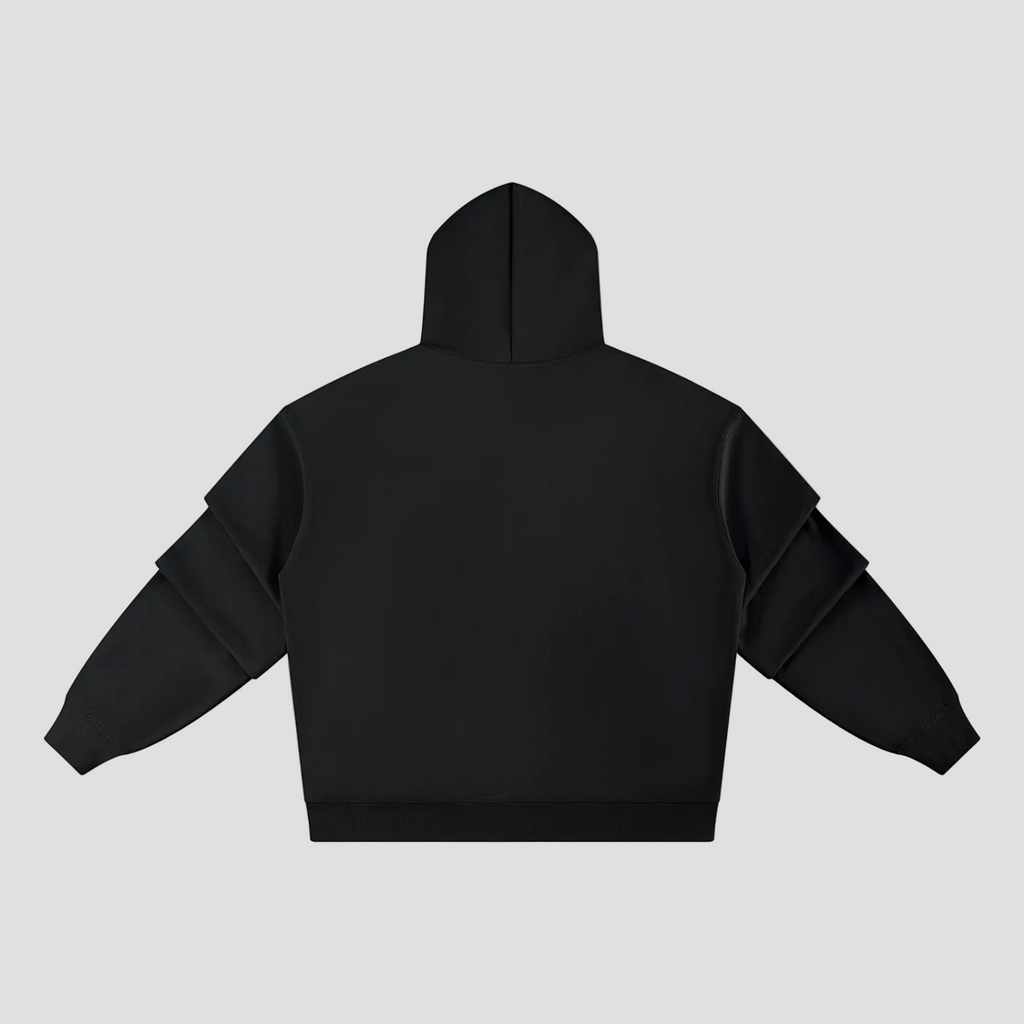 Unisex Heavyweight Ruched Sleeves Hoodie