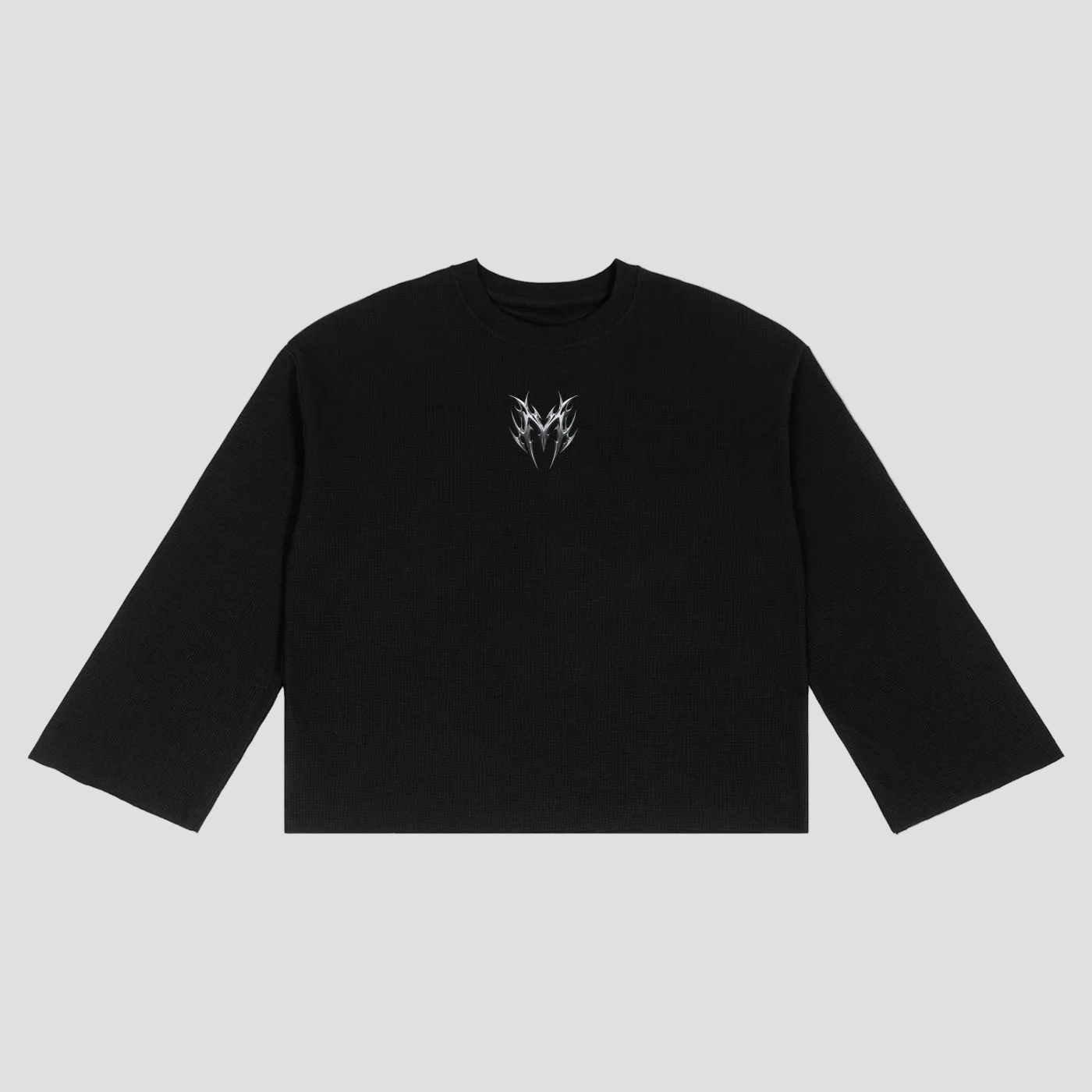 Unisex Waffle Raw Edge T-Shirt