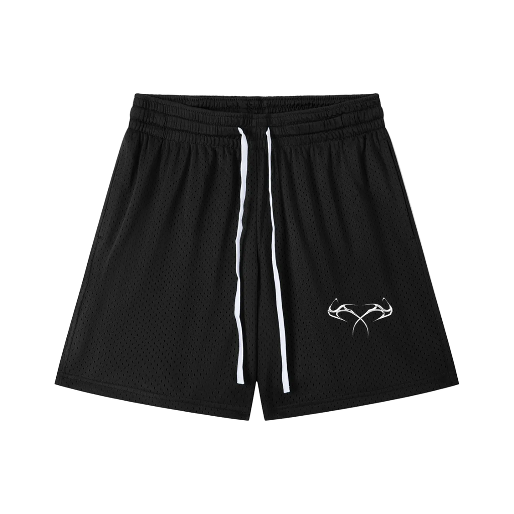 Mesh Drawstring Shorts