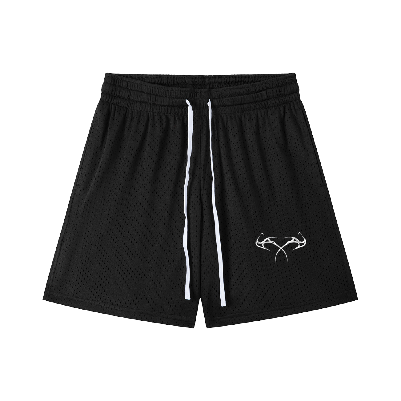 Mesh Drawstring Shorts