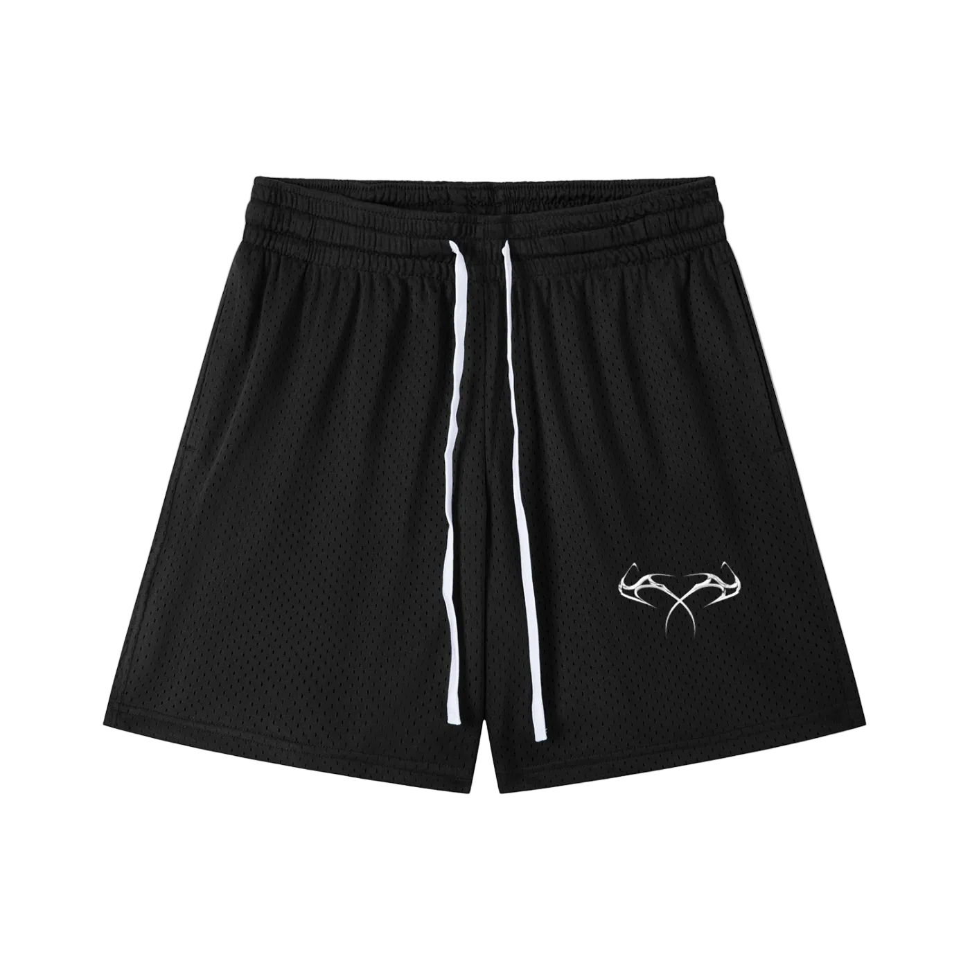 Mesh Drawstring Shorts